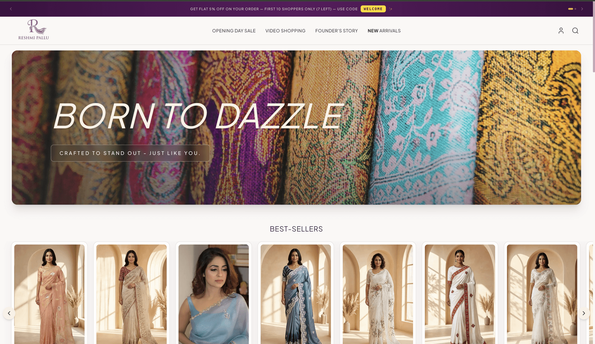 Reshmi Pallu Interface Preview